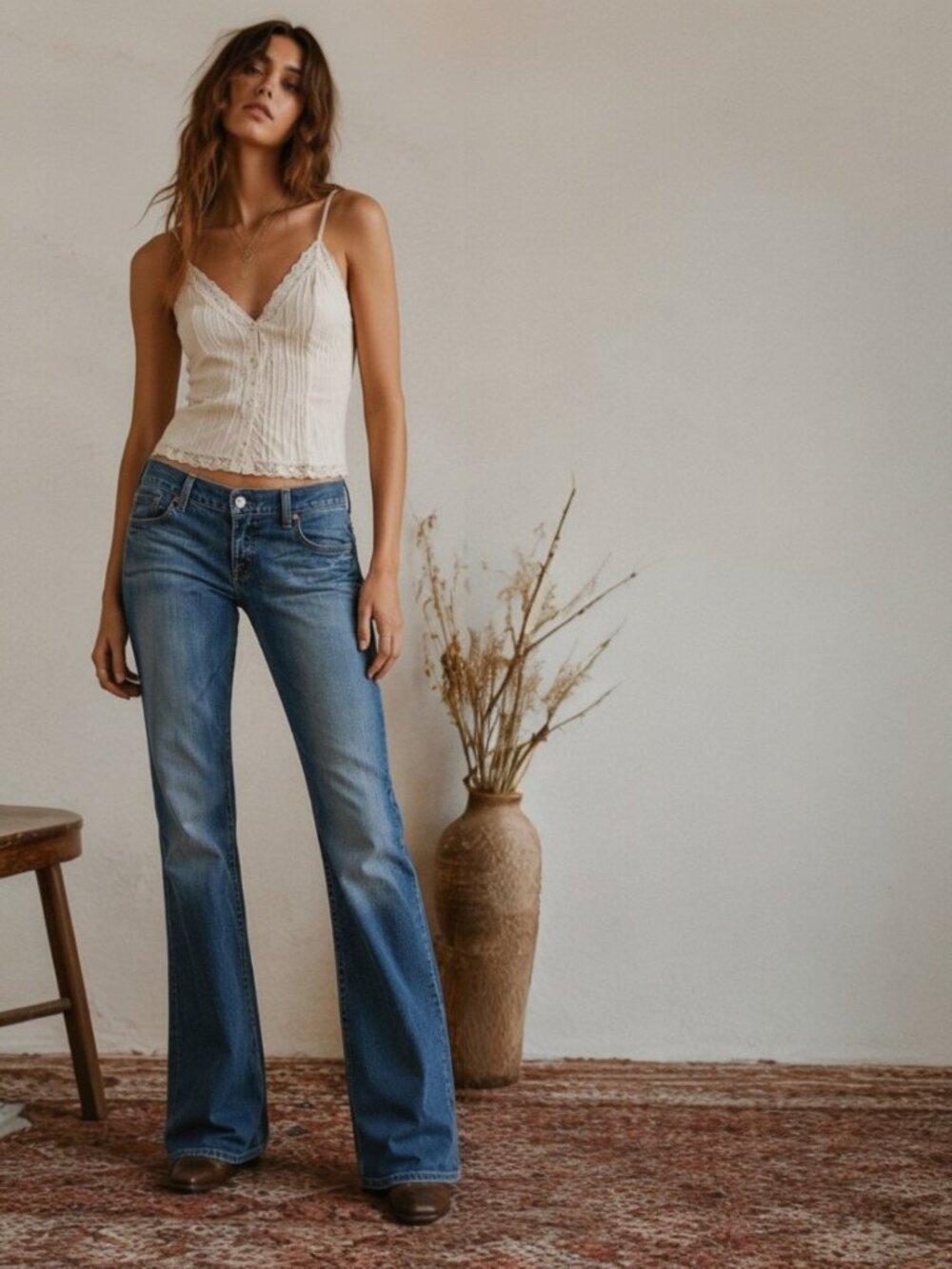 LUCKY BRAND Lil Lexi Bootcut Jeans 14/32 Low Rise Button Fly Y2K USA Denim